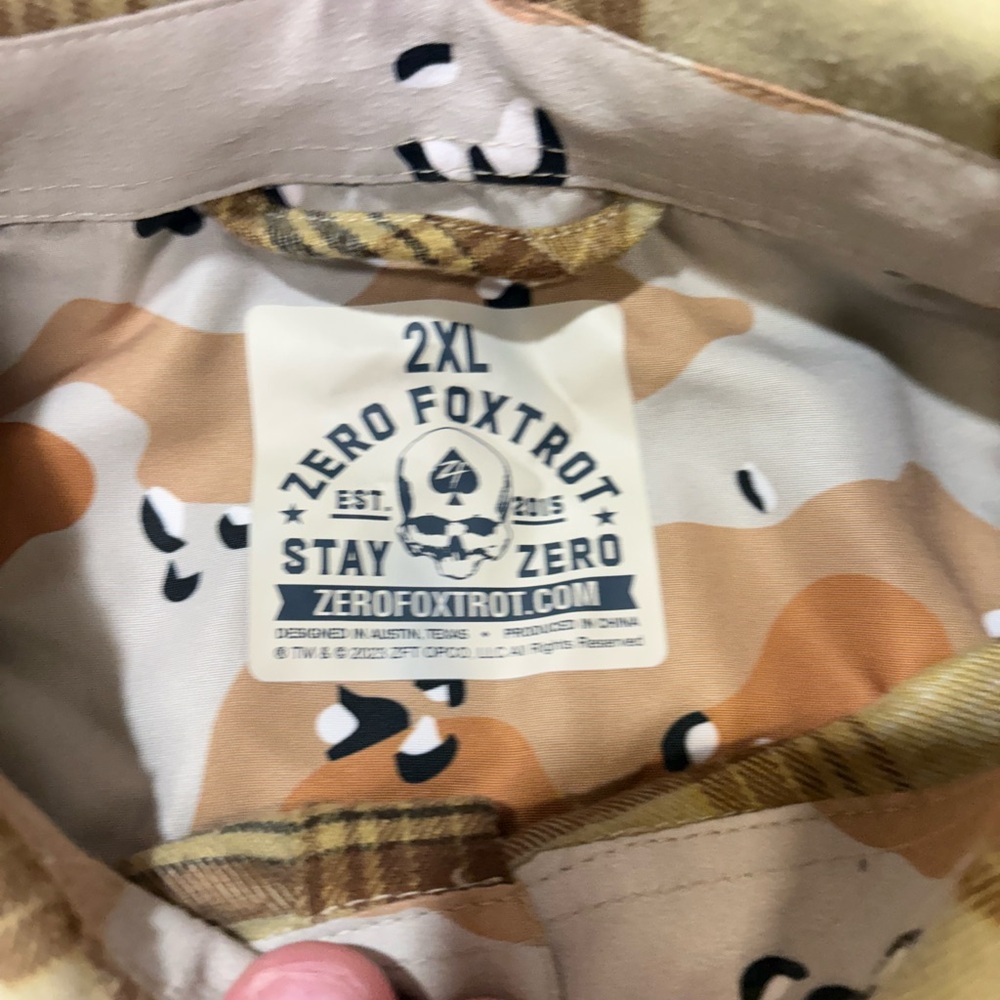 Men's Tan Casual Button Down Shirt